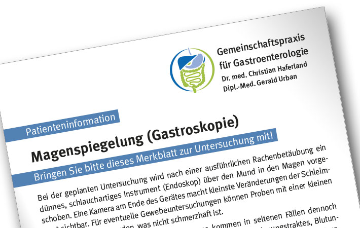 Logo und Informationsmaterial